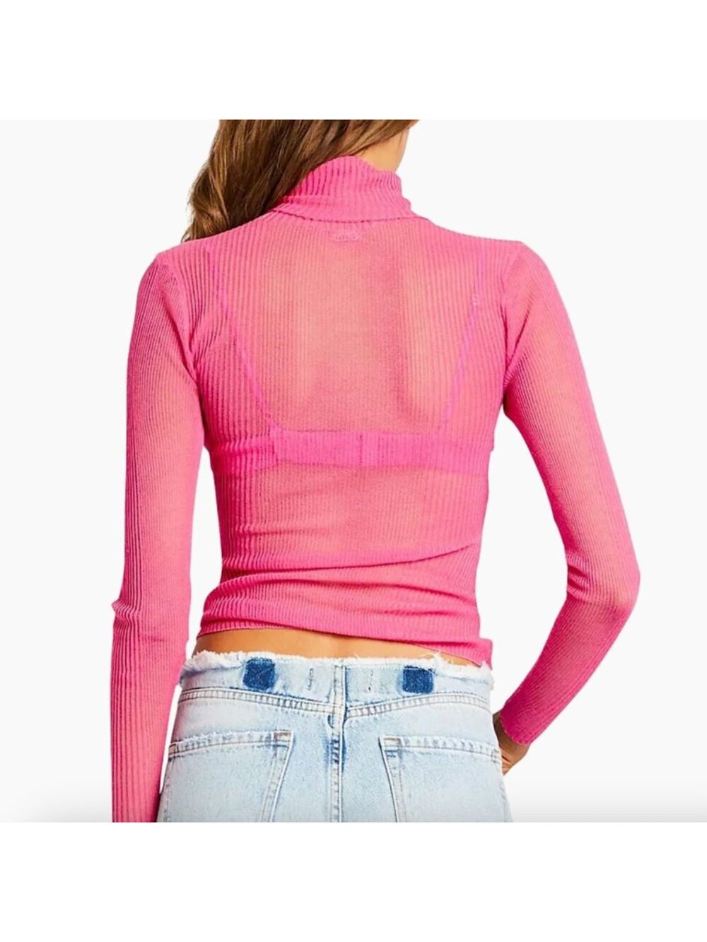 SER.O.YA Piper Sweater Malibu Pink NWT - Size S - Picture 4 of 11